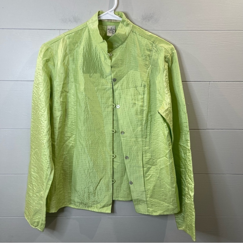Linden Hill | Silk Button Up Shirt Size Small